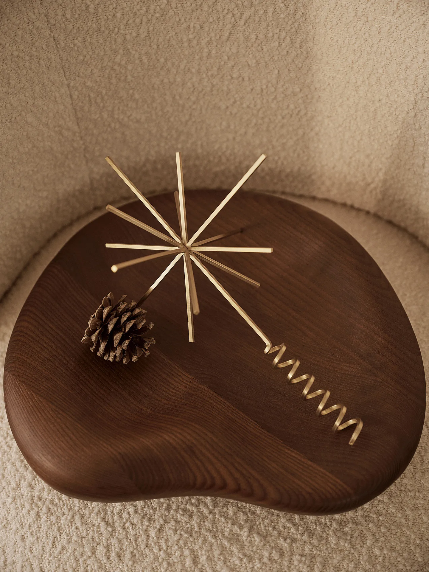 Puntale dell'albero di Natale a forma di stella Ferm Living, ottone Ferm Living