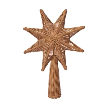 Rattan christmas tree top star stella per albero di Natale - Natural, 29,5 cm - Ferm Living