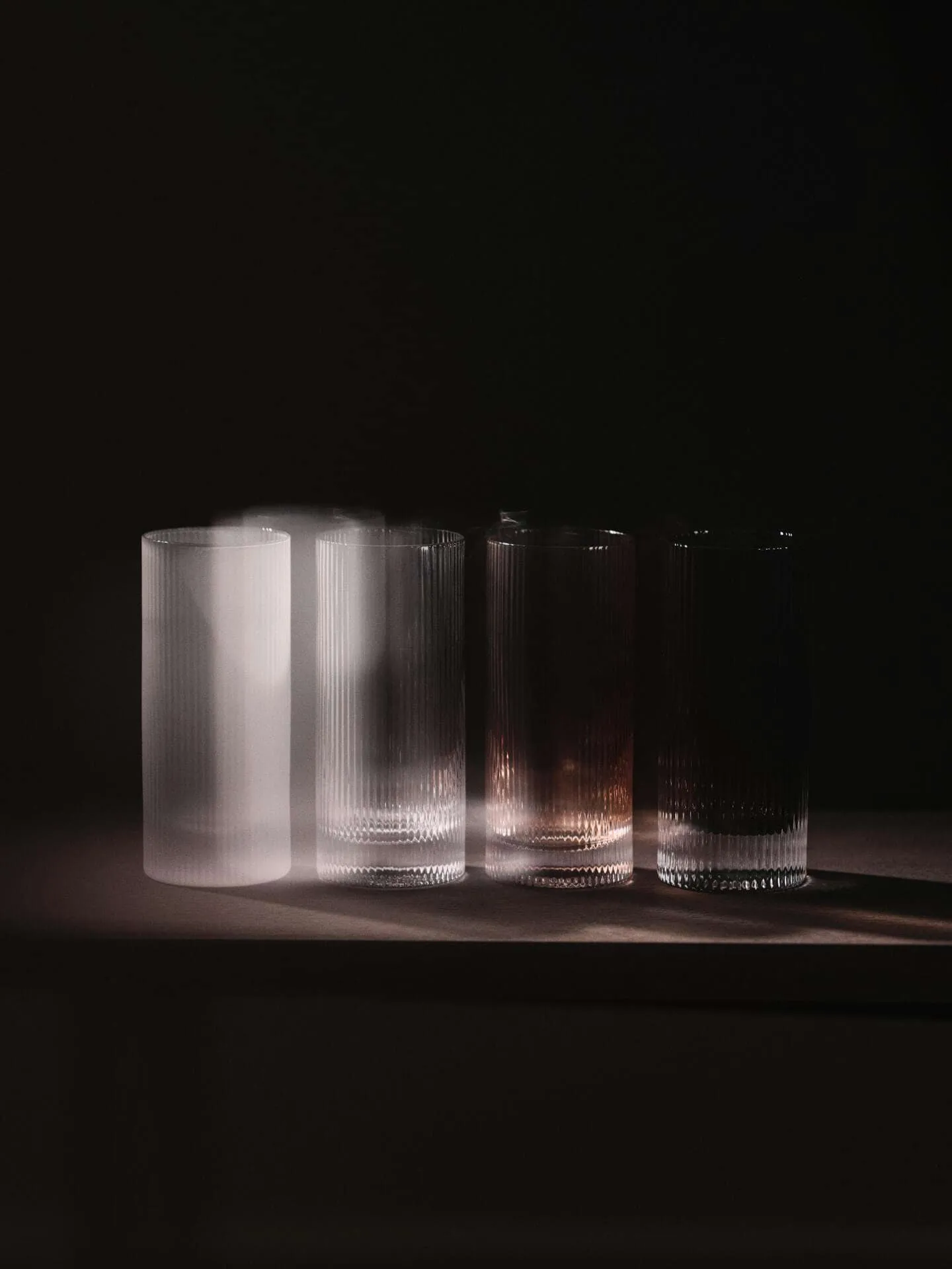 Ripple Highball bicchieri 48 cl confezione da 2, Blush Ferm Living