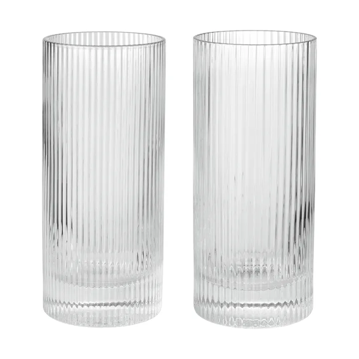 Ripple Highball bicchieri 48 cl confezione da 2 - Trasparente - Ferm Living