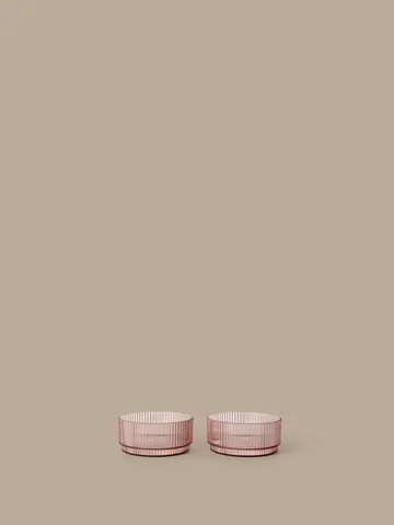 Ripple kids ciotola - Blush, confezione da 2 - Ferm Living