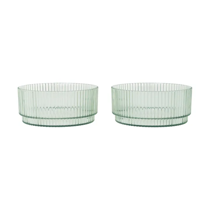 Ripple kids ciotola - Tea green, confezione da 2 - Ferm Living