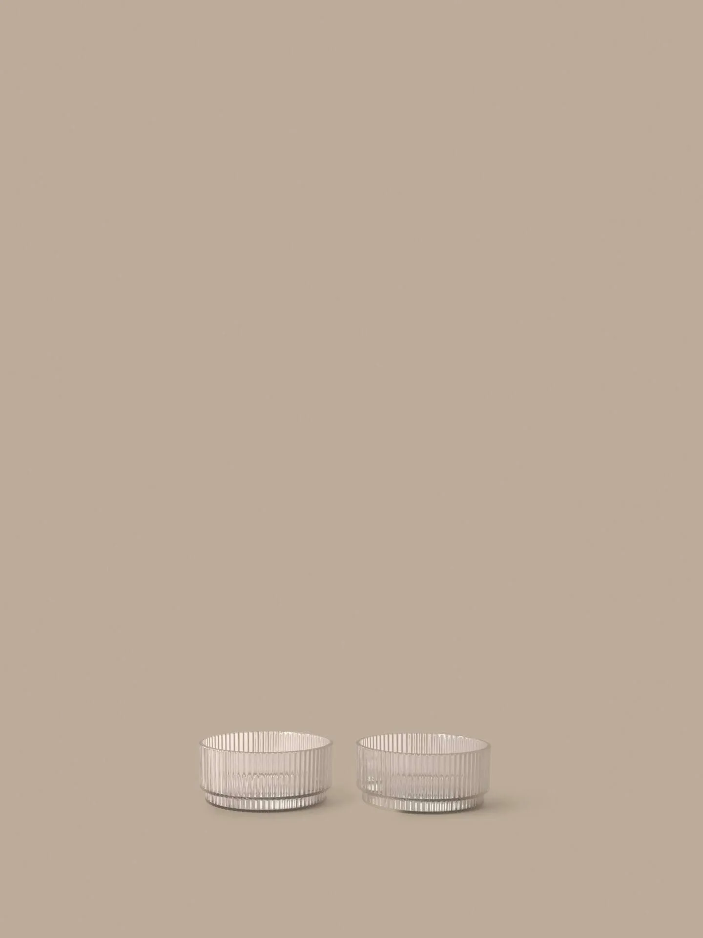 Ripple kids ciotola, Trasparente, 2 pezzi Ferm Living