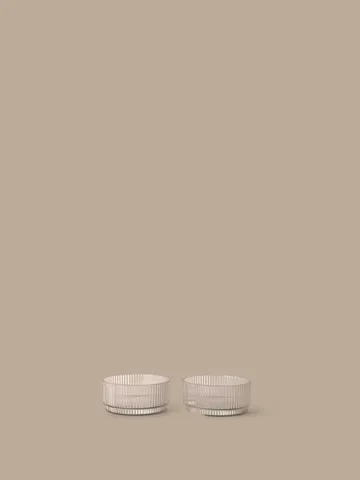 Ripple kids ciotola - Trasparente, 2 pezzi - Ferm Living