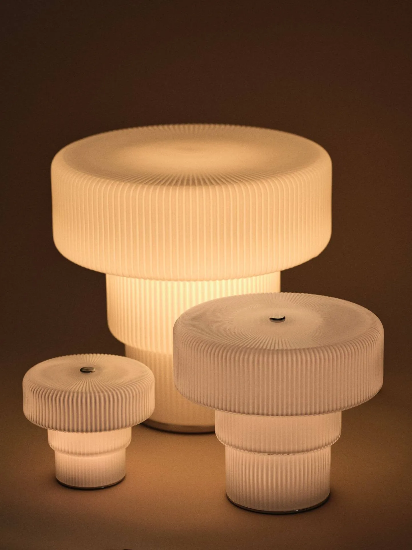 Ripple lampada da tavolo, White, Ø28x28 cm Ferm Living