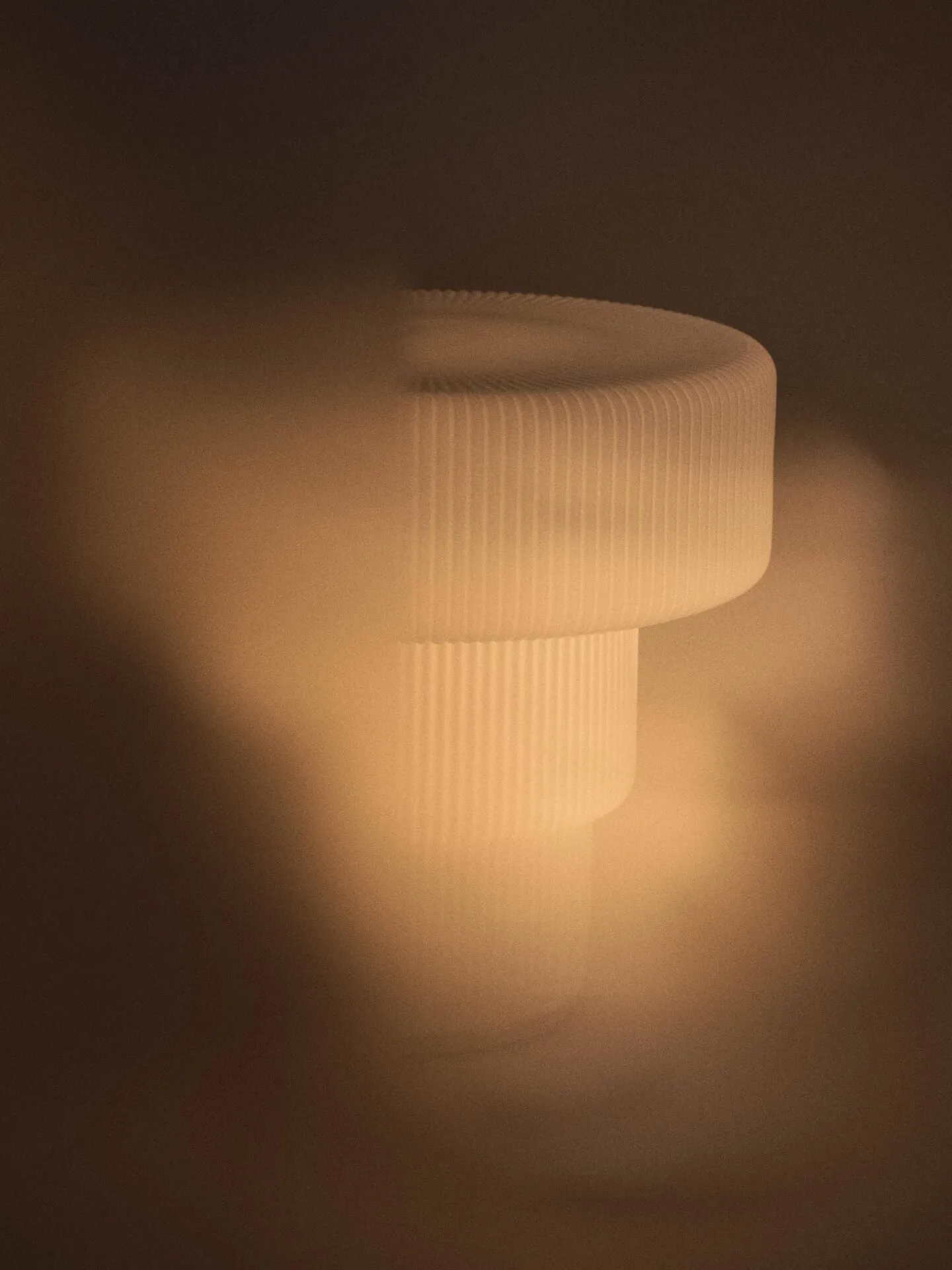 Ripple lampada da tavolo, White, Ø28x28 cm Ferm Living