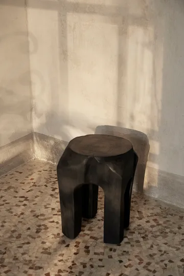 Root sgabello rotondo Ø30x40 cm - Black stained - Ferm Living