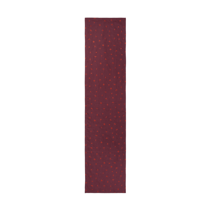 Runner da tavola Baies 40x180 cm - Dark grape-picante - Ferm Living