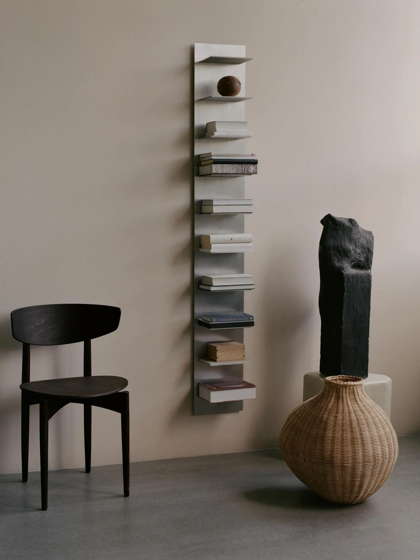 Scaffale da parete Lager tall, Aluminium Ferm Living