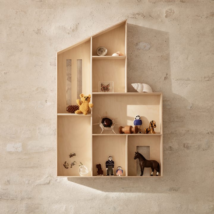 Scaffale per miniature Funkishus, naturale Ferm Living