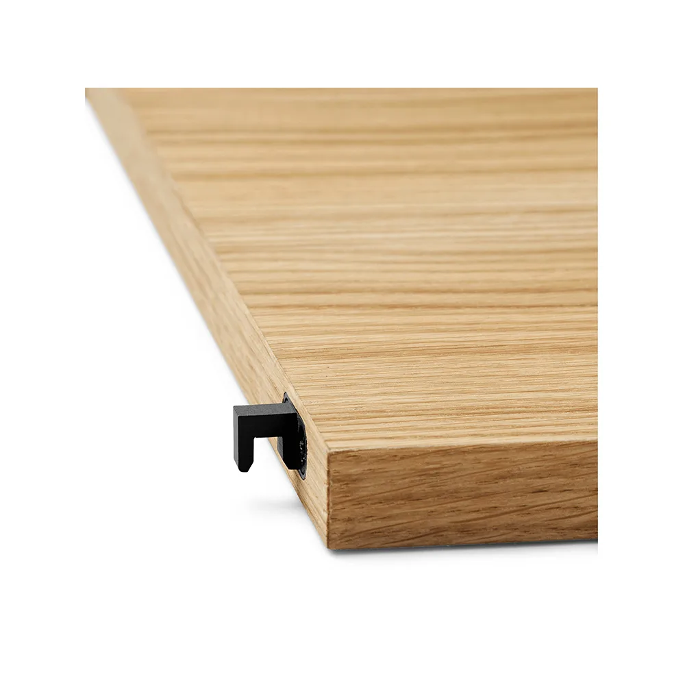 Scaffale Punctual Perforated 90 cm, Oiled oak, anthracite Ferm Living