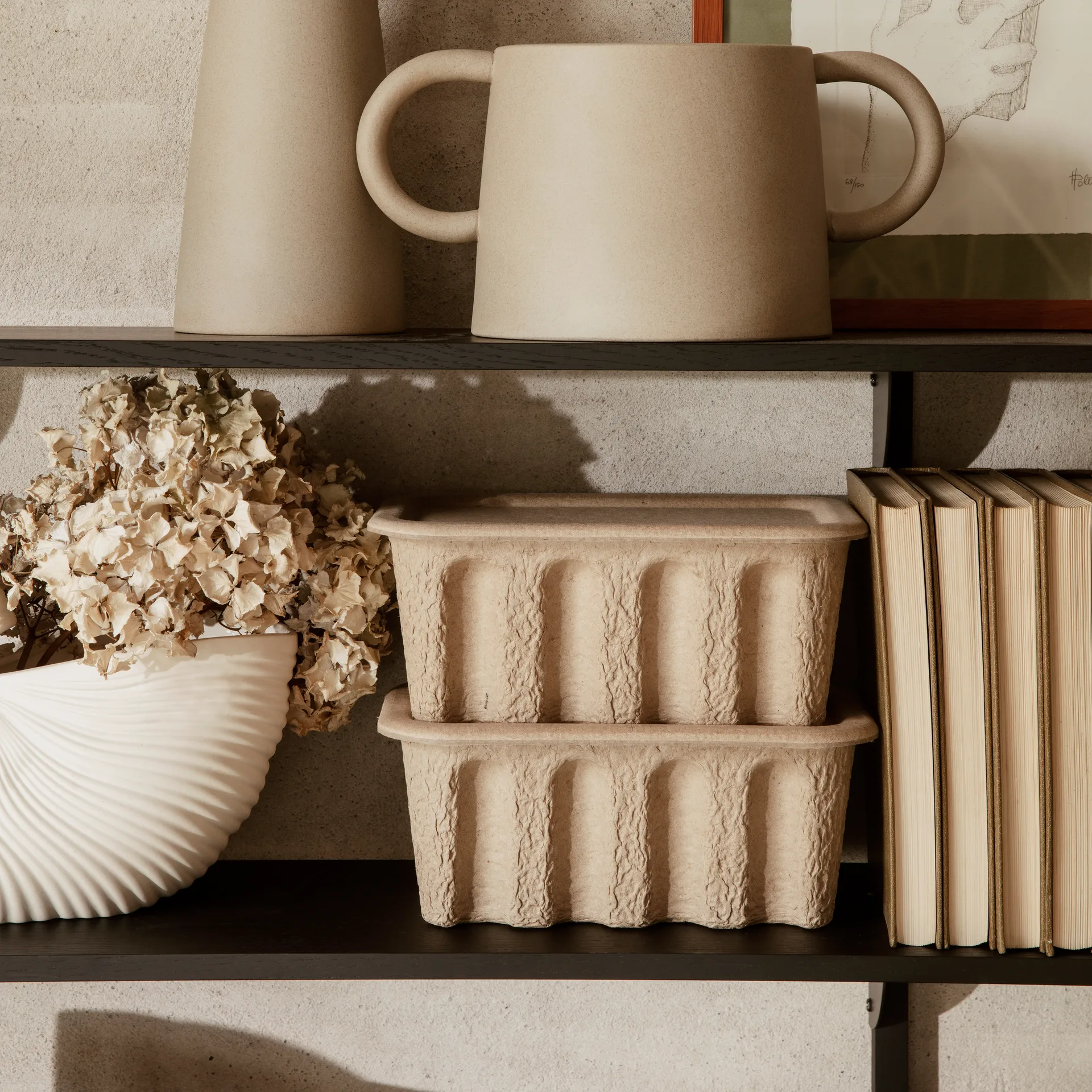 Scatola contenitore in carta piccola Ferm confezione da 2, marrone Ferm Living