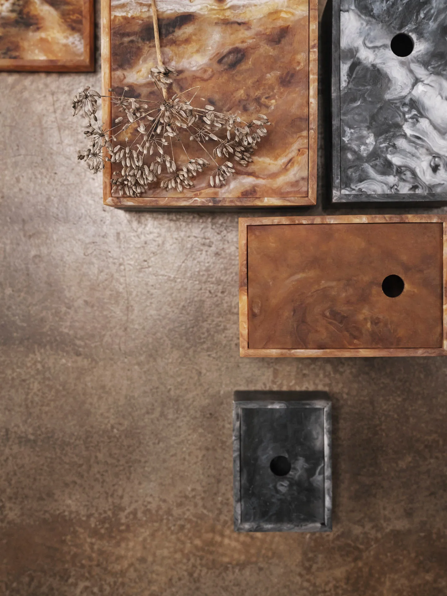 Scatola per conservazione Mist 7,5x10 cm, Charcoal Ferm Living