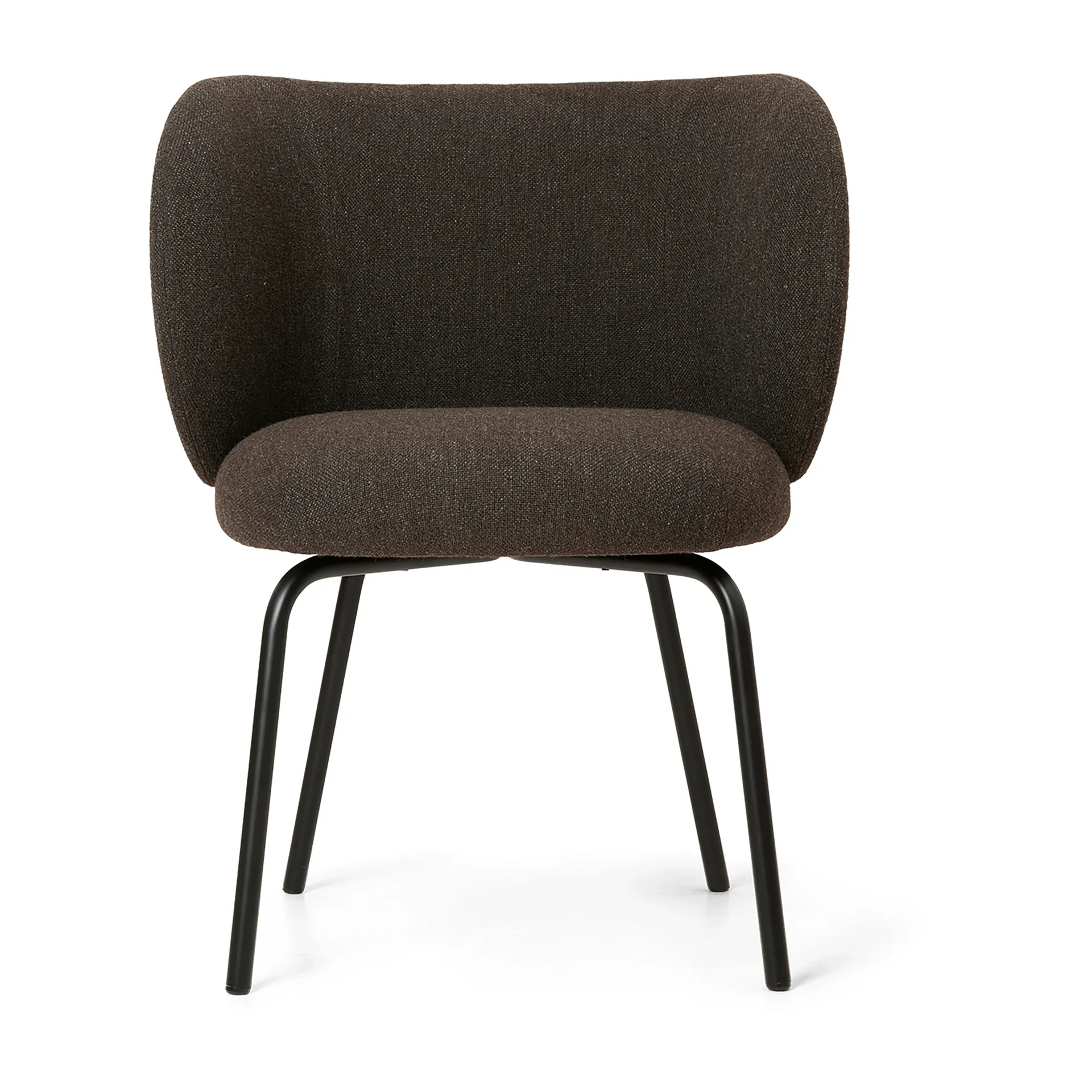 Sedia da pranzo Rico hallingdal, Dark grey brown-black Ferm Living