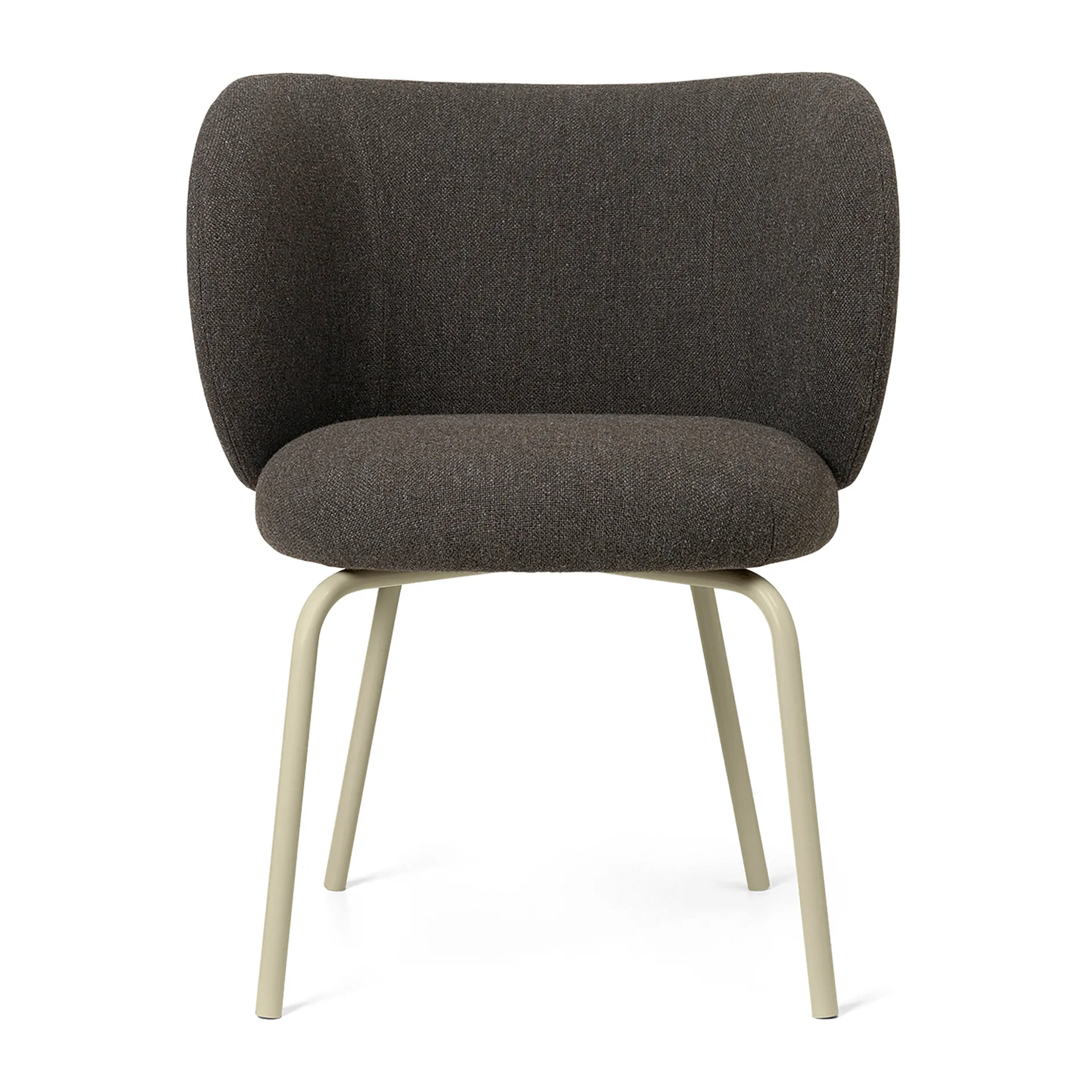 Sedia da pranzo Rico hallingdal, Dark grey brown-cashmere Ferm Living