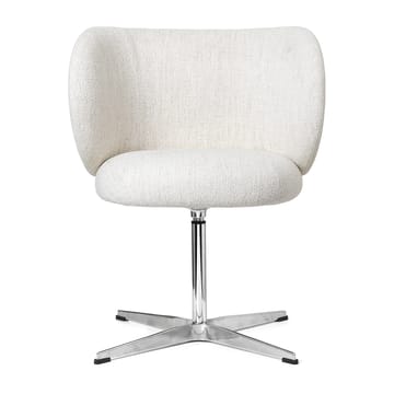Sedia da pranzo swivel Rico - bouclé - Off-white - Ferm Living