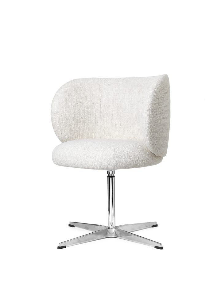 Sedia da pranzo swivel Rico - bouclé, Off-white Ferm Living