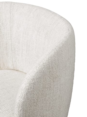 Sedia da pranzo swivel Rico - bouclé - Off-white - Ferm Living
