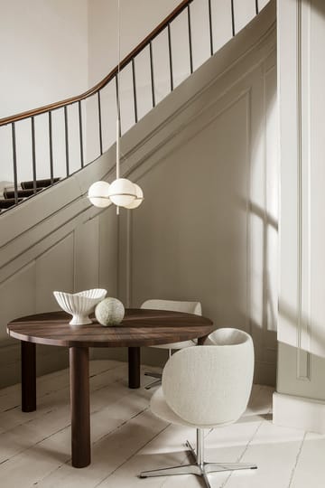 Sedia da pranzo swivel Rico - bouclé - Off-white - Ferm Living