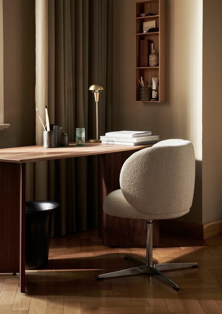 Sedia da pranzo swivel Rico - bouclé, Off-white Ferm Living