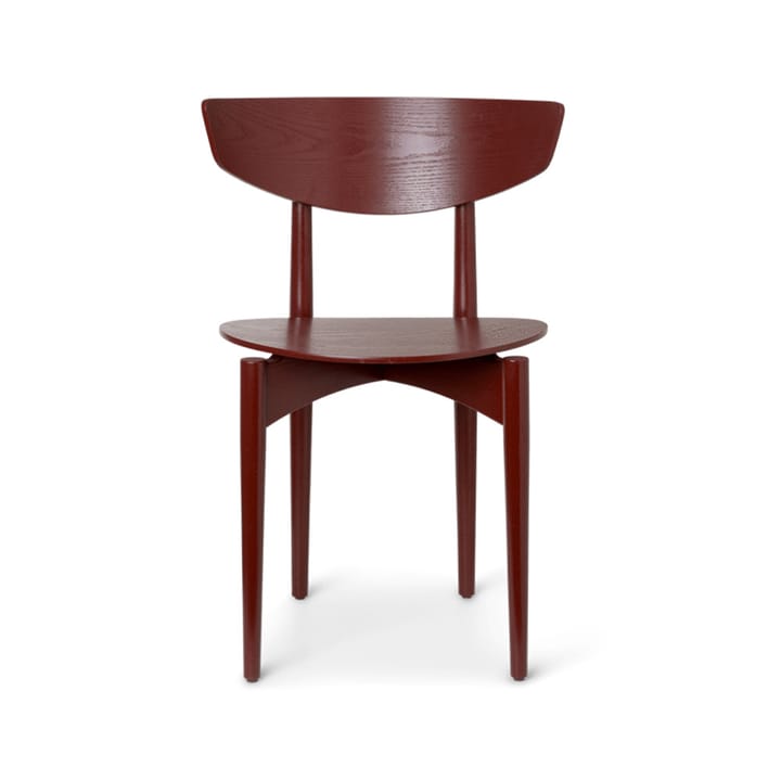 Sedia Herman - Rosso marrone, gambe rosso-marrone cenere - Ferm LIVING