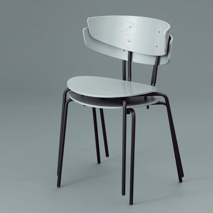 Sedia Herman, Walnut, supporto in acciaio nero Ferm Living