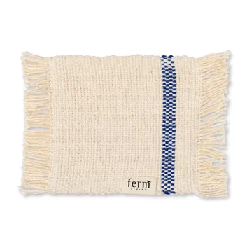Set di 4 sottobicchieri Savor, 10x14 cm - Off-white/Blu - Ferm Living