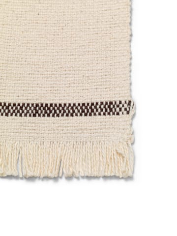 Set di 4 sottobicchieri Savor, 10x14 cm - Off-white/Cioccolato - Ferm Living