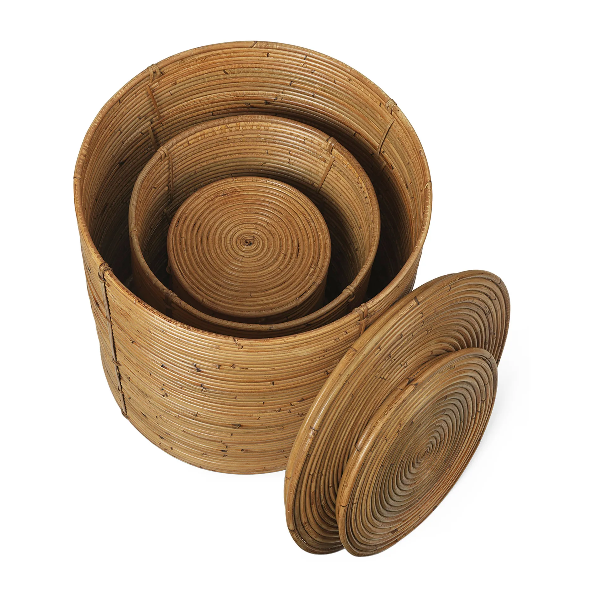 Set di contenitori Column da 3 pezzi, Natural stained Ferm Living