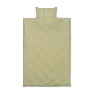 Set di lenzuola Check, 140x200 cm - Giallo limone, verde oliva - Ferm Living