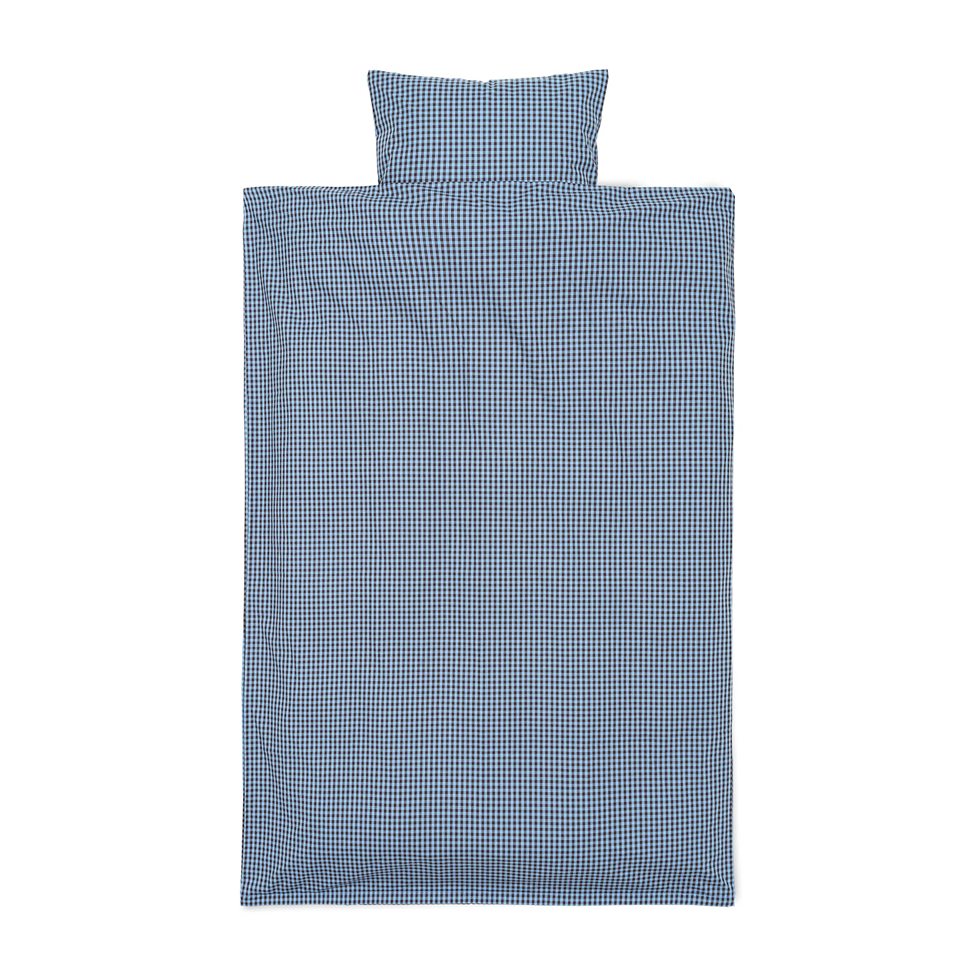 Set di lenzuola per bambini Check, 100x140 cm, Faded blue, choco Ferm Living