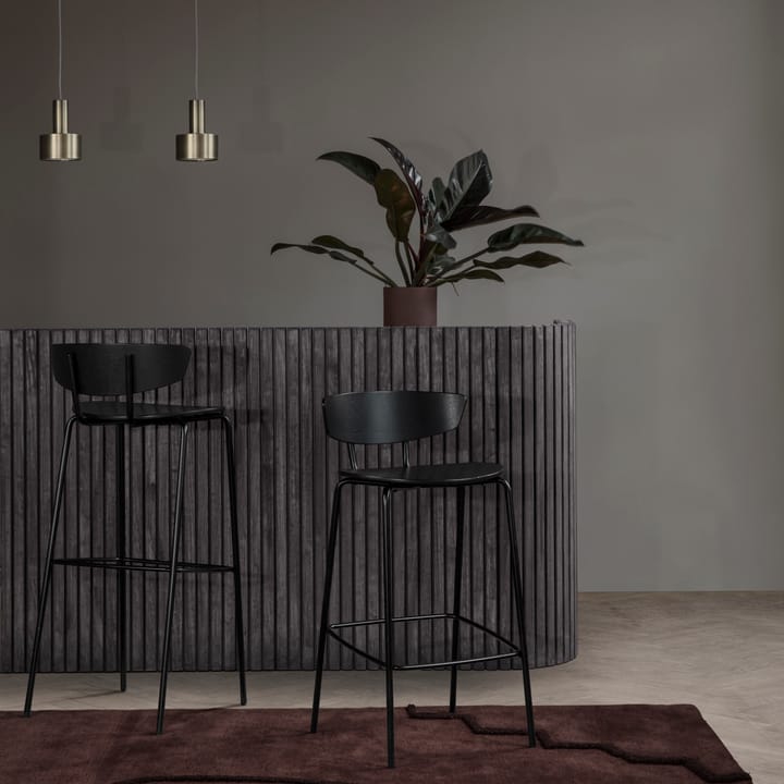 Sgabello basso Herman, Nero Ferm Living