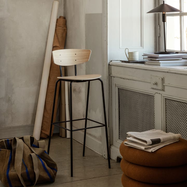 Sgabello da bar Herman, Oak white oiled Ferm Living