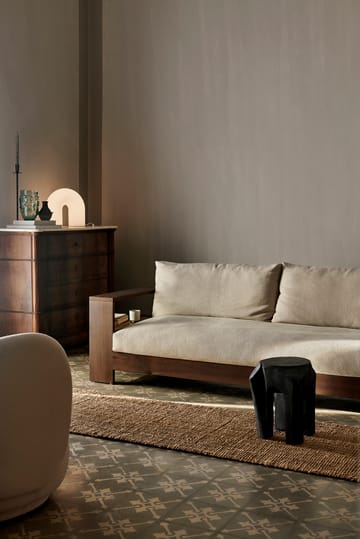 Sgabello Root Ø30x40 cm - Black stained - Ferm Living