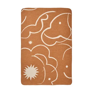 Skye coperta - Sienna-parchment, 80x120 cm - Ferm Living