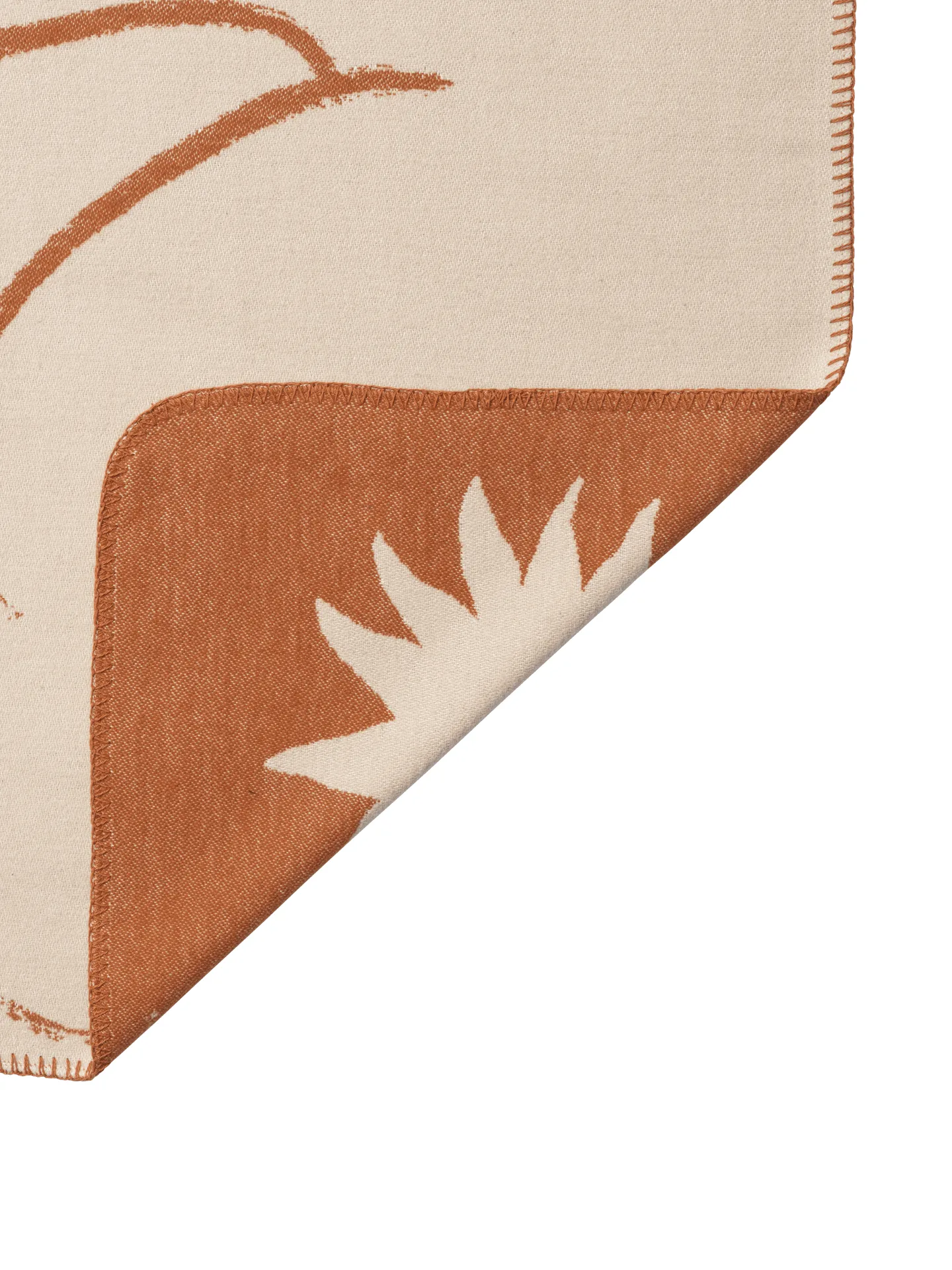 Skye coperta, Sienna-parchment, 80x120 cm Ferm Living