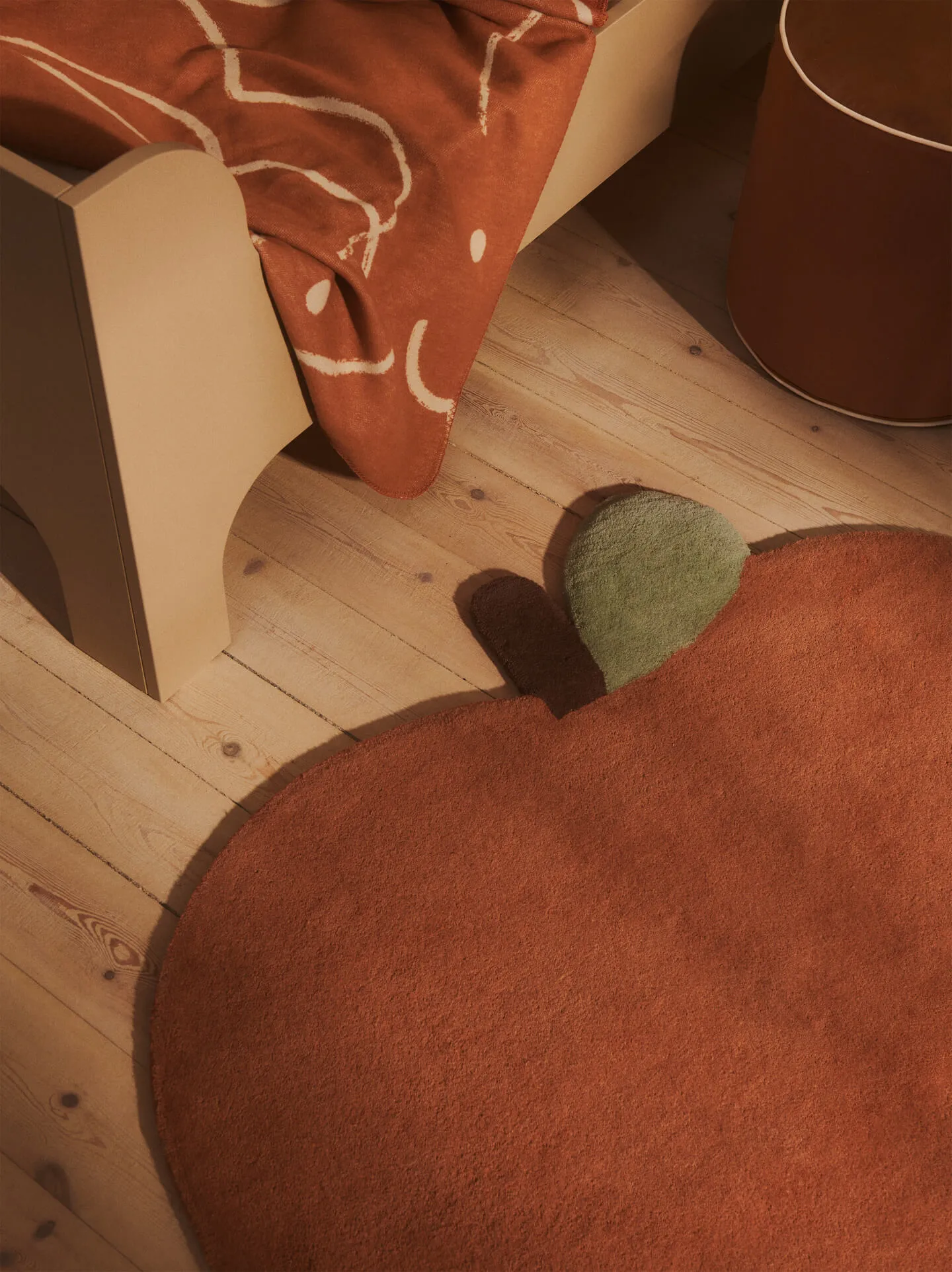 Skye coperta, Sienna-parchment, 80x120 cm Ferm Living