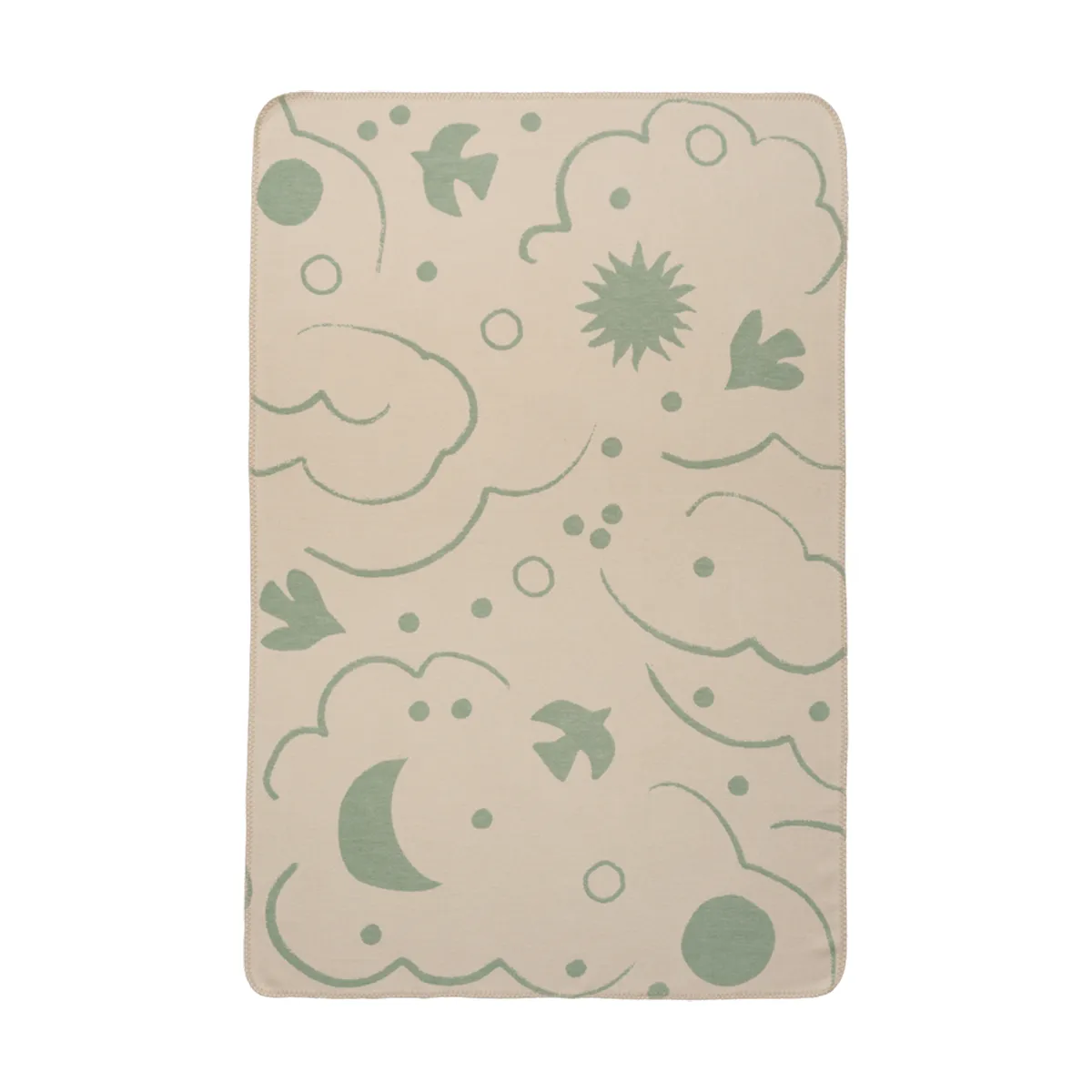 Skye coperta, Tea green-parchment, 80x120 cm Ferm Living