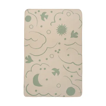 Skye coperta - Tea green-parchment, 80x120 cm - Ferm Living