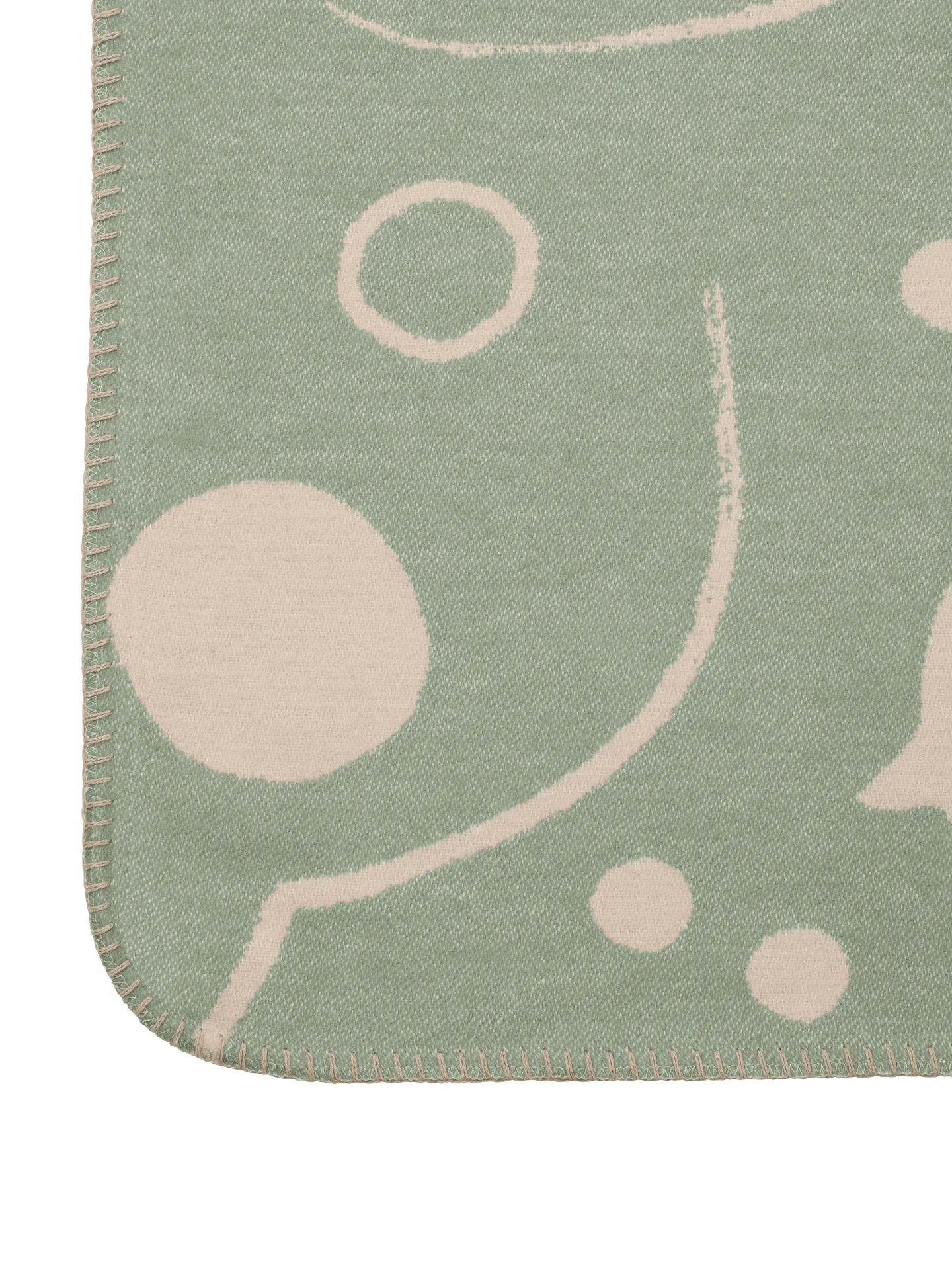 Skye coperta, Tea green-parchment, 80x120 cm Ferm Living