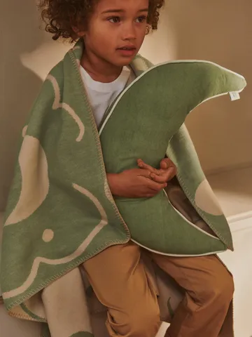 Skye coperta - Tea green-parchment, 80x120 cm - Ferm Living