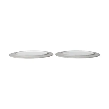 Sonae piatto 2-pack - Grigio-bianco, Ø22 cm - Ferm Living