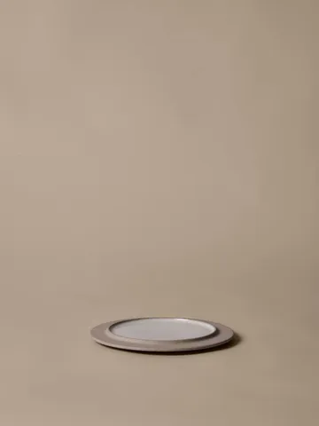 Sonae piatto 2-pack - Grigio-bianco, Ø22 cm - Ferm Living