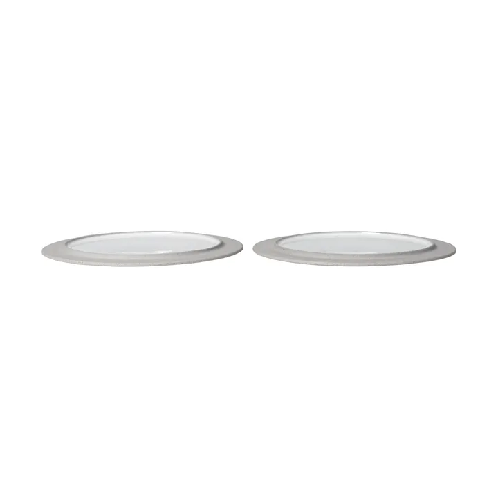 Sonae piatto 2-pack - Grigio-bianco, Ø25 cm - Ferm Living