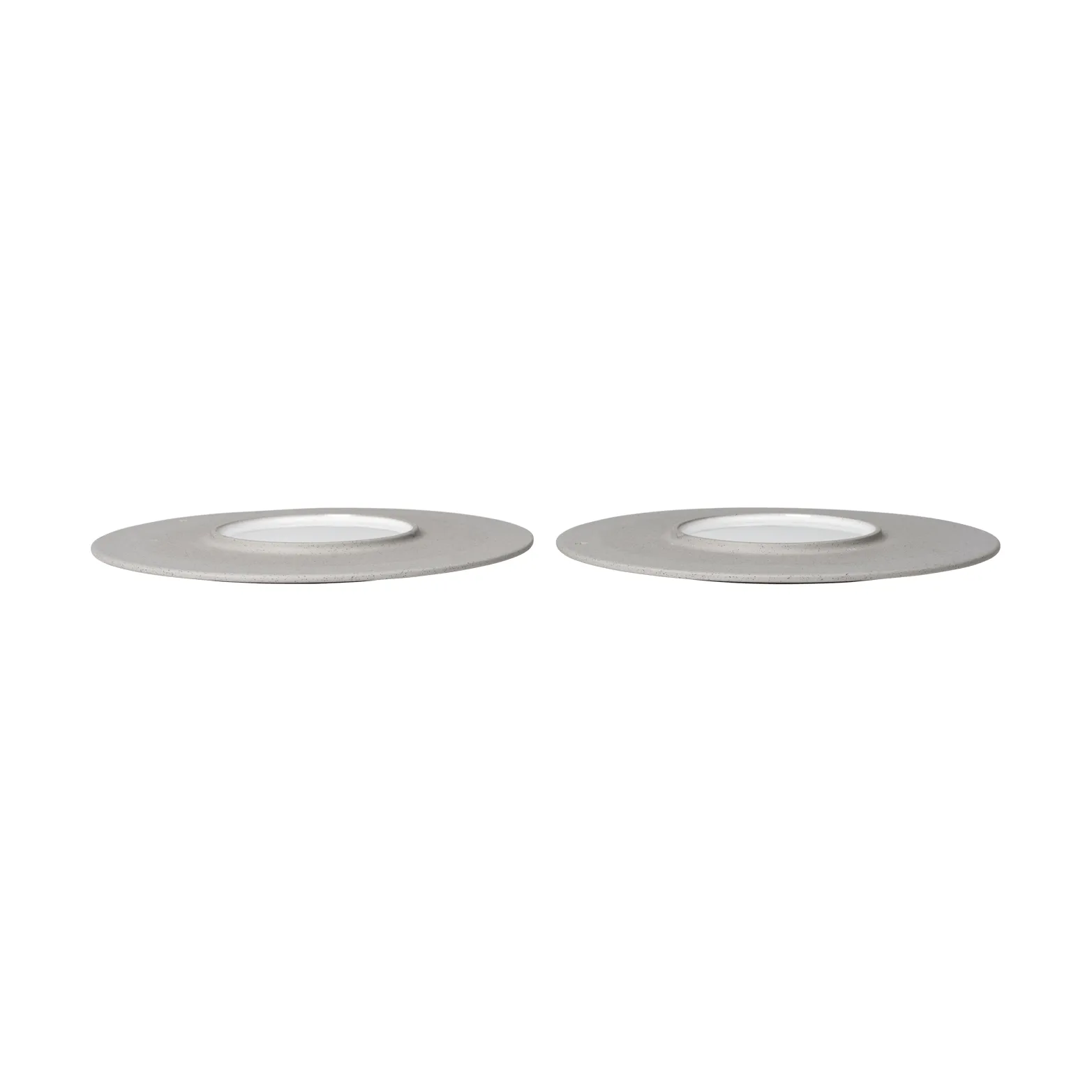 Sonae piatto 2-pack, Grigio-bianco, Ø25 cm Ferm Living