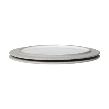 Sonae piatto 2-pack - Grigio-bianco, Ø25 cm - Ferm Living