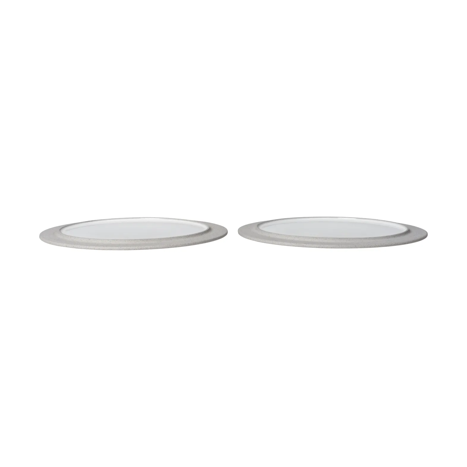 Sonae piatto 2-pack, Grigio-bianco, Ø28 cm Ferm Living