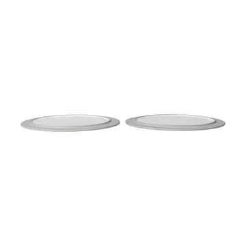 Sonae piatto 2-pack - Grigio-bianco, Ø28 cm - Ferm Living