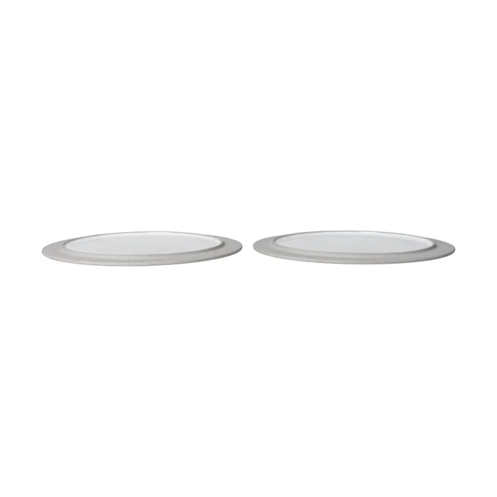 Sonae piatto 2-pack - Grigio-bianco, Ø28 cm - Ferm Living