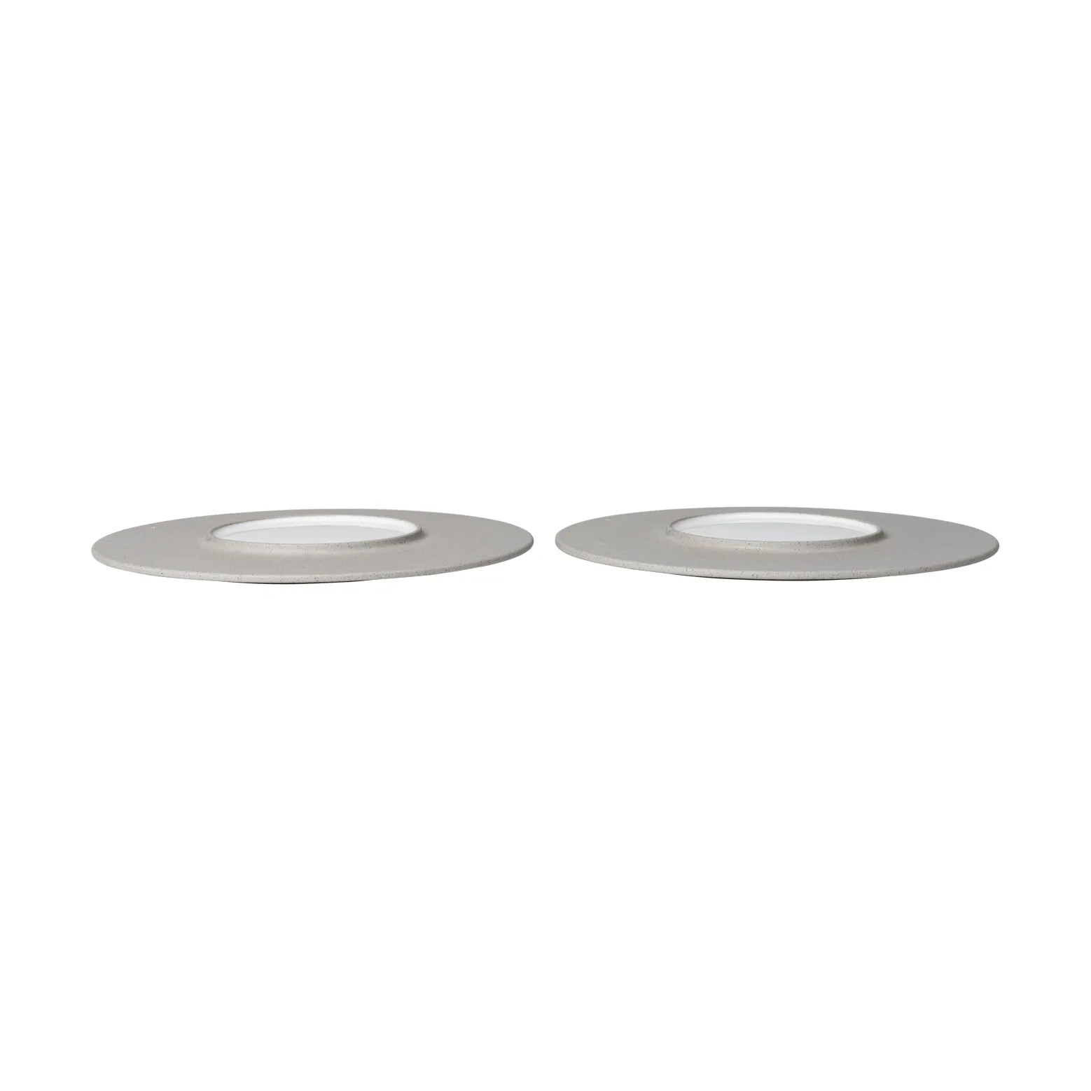 Sonae piatto 2-pack, Grigio-bianco, Ø28 cm Ferm Living